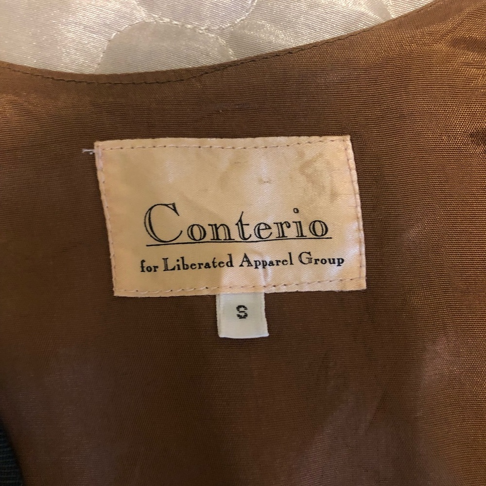 Vintage Western Tapestry Vest Conterio Small | Cowboy Ranch | 90s Cotton Blend - Picture 3 of 8
